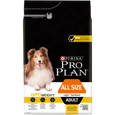 Pro Plan® для склонных к избыточному весу и/или стерилизованных взрослых собак всех пород, с высоким содержанием курицы