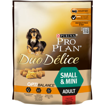 Pro Plan® Duo Delice для взрослых собак мелких и карликовых пород, с высоким содержанием говядины