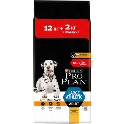 Pro Plan® для взрослых собак крупных пород с атлетическим телосложением, с высоким содержанием курицы