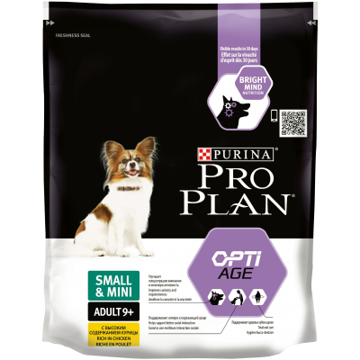 Pro Plan® для взрослых собак старше 9 лет мелких и карликовых пород, с высоким содержанием курицы