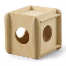 Gamma Игрушка-кубик для мелких животных деревянный, 115*100*100мм