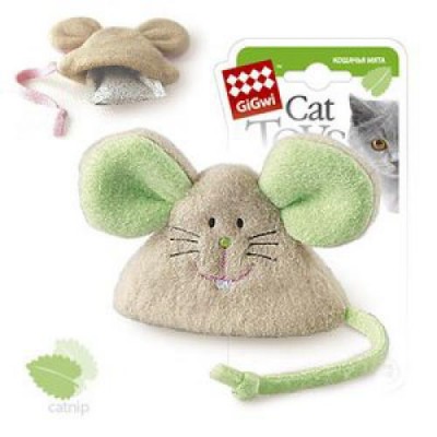 GiGwi Игрушка для кошек Мышка с кошачьей мятой