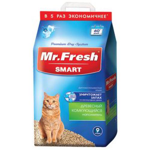 MF Smart Наполнитель для короткош кошек 9л/4,2кг