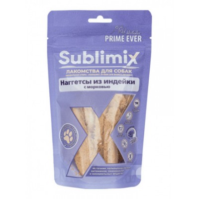 Prime Ever Sublimix Наггетсы из индейки с морковью лакомство для собак 0,06 кг