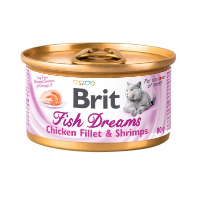 Brit Fish Dreams Chicken fillet & Shrimps Куриное филе и креветки 80 гр