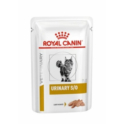 Royal Canin Urinary S/O Feline Корм диетический для кошек при мочекаменной болезни, паштет, 85г