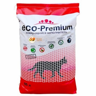 ECO Premium Персик наполнитель древесный персик 1,9 кг 5 л