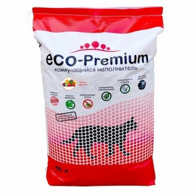 ECO Premium Тутти-фрутти наполнитель древесный ягоды 1,9 кг 5 л