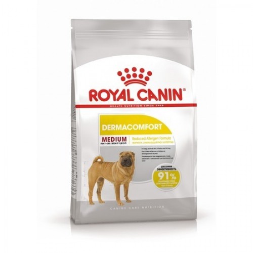 Royal Canin Medium Dermacomfort Корм сухой для взрослых собак средних размеров при раздражениях и зуде кожи