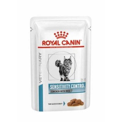 Royal Canin Sensitivity Contro Canine Duck&Rice Корм сухой диетический для кошек при пищевой аллергии, соус, 85г