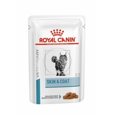 Royal Canin Skin&Coat Formula Корм полнорационный для взрослых кошек с повышенной чувствительностью кожи, соус, 0,085кг