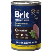 Brit Premium by Nature консервы с индейкой для щенков всех пород, 410гр