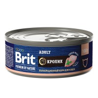 Brit Premium by Nature консервы с мясом кролика для кошек, 100гр