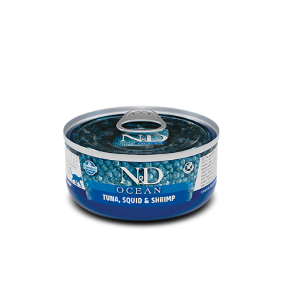 Farmina N&D CAT OCEAN тунец, кальмар и креветки, 70 гр