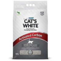 Cat's White Activated Carbon наполнитель для кошачьего туалета с активированным углем