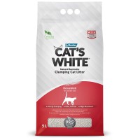 Cat's White Natural Наполнитель комкующийся натуральный без ароматизатора для кошачьего туалета