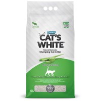 Cat's White Aloe Vera Наполнитель комкующийся с ароматом алоэ вера для кошачьего туалета