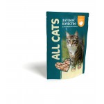 ALL CATS корм конс. для кошек с индейкой в соусе, пауч, 85 г