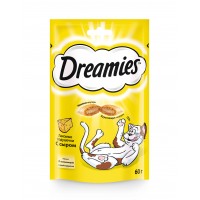 Dreamies Лакомство для кошек подушечки с сыром, 60г