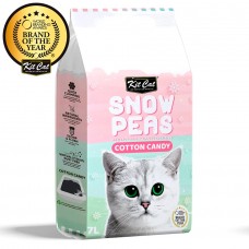 Kit Cat Snow Peas Cotton Candy наполнитель для туалета кошки биоразлагаемый на основе горохового шрота Сахарная Вата