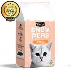 Kit Cat Snow Peas наполнитель для туалета кошки биоразлагаемый на основе горохового шрота с ароматом персика