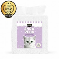 Kit Cat Snow Peas наполнитель для туалета кошки биоразлагаемый на основе горохового шрота с ароматом лаванды