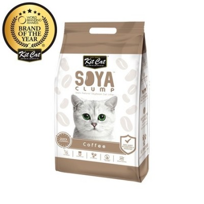 Kit Cat SoyaClump Soybean Litter Coffee соевый биоразлагаемый комкующийся наполнитель с ароматом кофе
