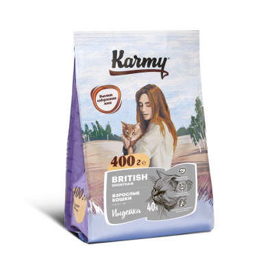 Karmy Киттен Британская короткошерстная Корм для беременных и кормящих кошек и котят в возрасте до 1 года