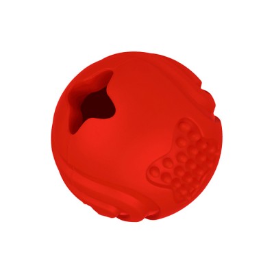 Mr.Kranch Игрушка для собак Мяч 6,5 см красный с ароматом бекона