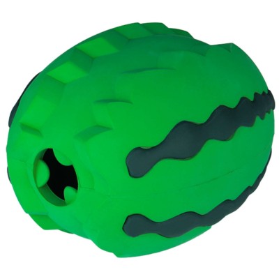 Mr.Kranch Игрушка для собак Арбуз 15 см зеленая с ароматом курицы