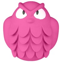 Mr.Kranch Игрушка для собак Сова 13 см розовая с ароматом бекона