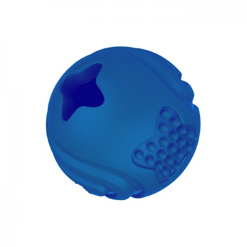 Mr.Kranch Игрушка для собак Мяч 6,5 см синий с ароматом курицы