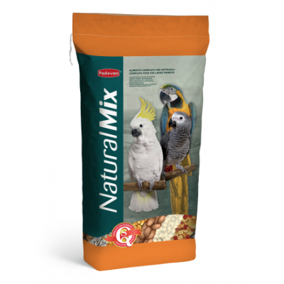Padovan Naturalmix Pappagalli корм комплексный для крупных попугаев 18 кг