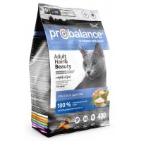 ProBalance HAIR&BEAUTY Красивая шерсть и здоровая кожа, корм сухой д/кошек