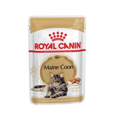 Royal Canin Maine Coon Adult Корм консервированный для взрослых кошек породы Мэйн Кун, соус, 85г