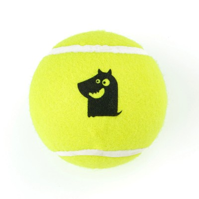 Mr.Kranch Игрушка для собак Теннисный мяч большой 10 см желтый
