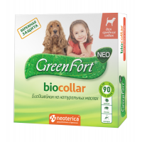 GreenFort NEO БиоОшейник от клещей и насекомых для средних собак, 65 см