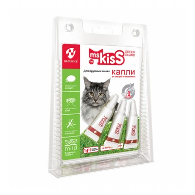 Ms.Kiss-Капли репеллентные для крупных кошек 2,5 мл