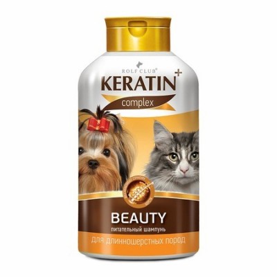 RolfClub KERATIN+ Шампунь Beauty для длинношерст кошек и собак 400мл