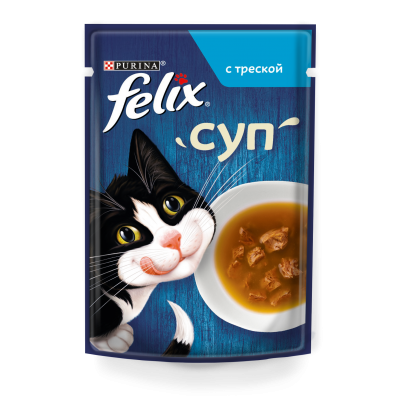 Felix Суп, с треской, пауч, 48 гр