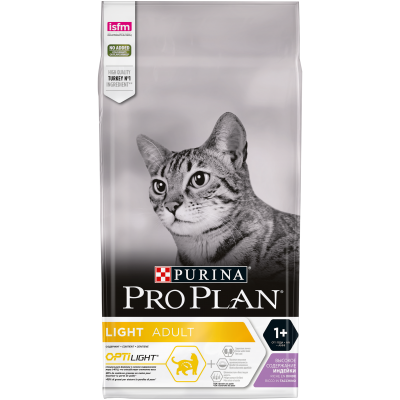 Pro Plan для взрослых кошек с избыточным весом и склонных к полноте, с высоким содержанием индейки 1,5 кг