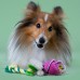 Mr.Kranch Игрушка для собак мелких и средних пород Роза с канатом 29х5х5см, розовая