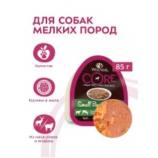 CORE SMALL BREED консервы из баранины с олениной, белым сладким картофелем и морковью для собак мелких пород, 85 гр