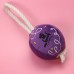 Mr.Kranch Игрушка для собак мелких и средних пород Шарик новогодний с канатом 20х9х9 см, фиолетовый