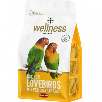 Padovan Wellness mix for lovebirds корм полнорационный для неразлучников и других средних попугаев 850 г