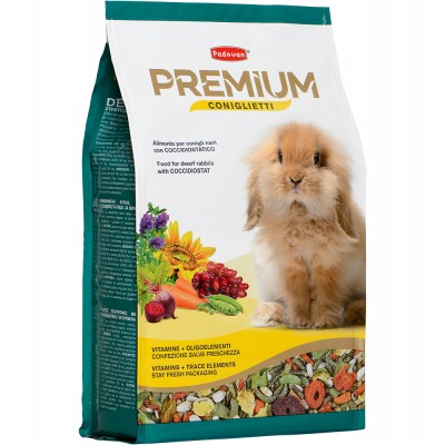 Padovan PREMIUM Coniglietti корм комплексный для кроликов 2 кг