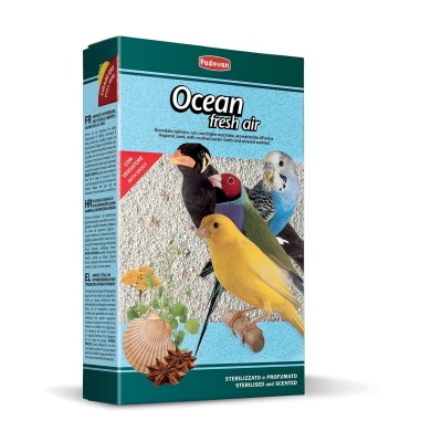 Padovan OCEAN fresh air био-песок для декоративных птиц 1 кг