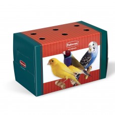 Переноска Trasportino piccolo одноразовая картонная для грызунов и птиц 16*9*10 см