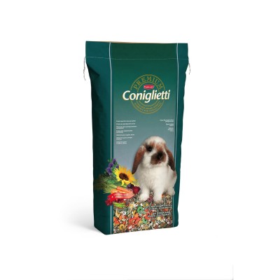 Padovan PREMIUM Coniglietti корм комплексный для кроликов и молодняка 18 кг