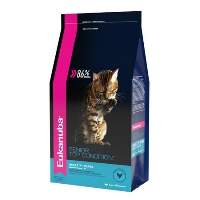 Eukanuba Senior Top Condition сбалансированный сухой корм для кошек